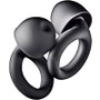 NGS NOON BLACK Tapones de silicona para oídos con cancelación de ruido, Negros